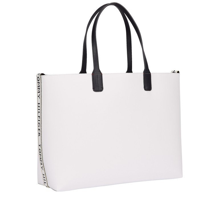 Shopper Iconic Signature Tote Bright White, Farbe: weiß, Marke: Tommy Hilfiger, EAN: 8720113702197, Abmessungen in cm: 43x30x15.5, Bild 2 von 2