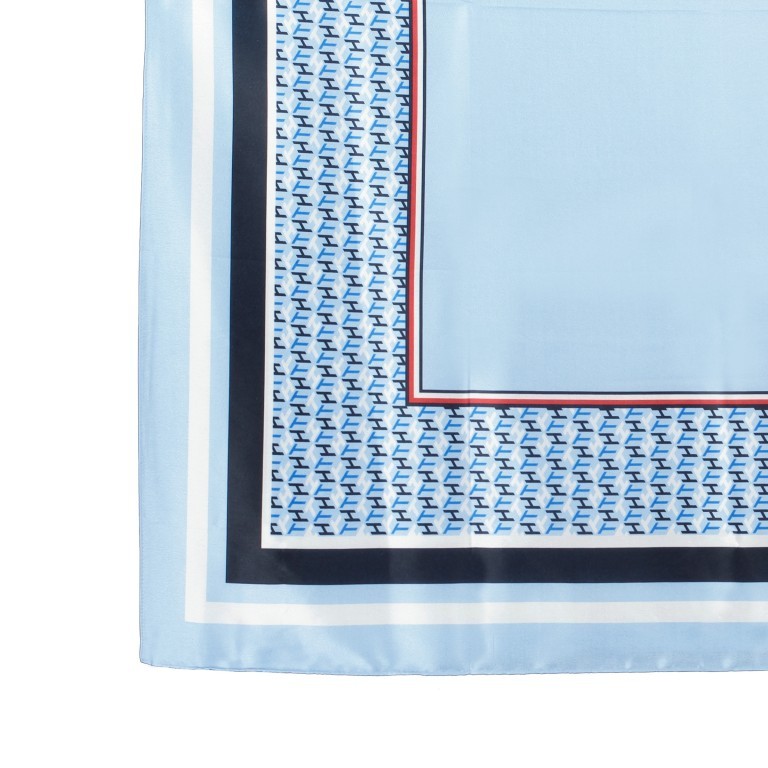 Halstuch Monogram Satin Scarf Sweet Blue, Farbe: blau/petrol, Marke: Tommy Hilfiger, EAN: 8720113713407, Bild 2 von 2