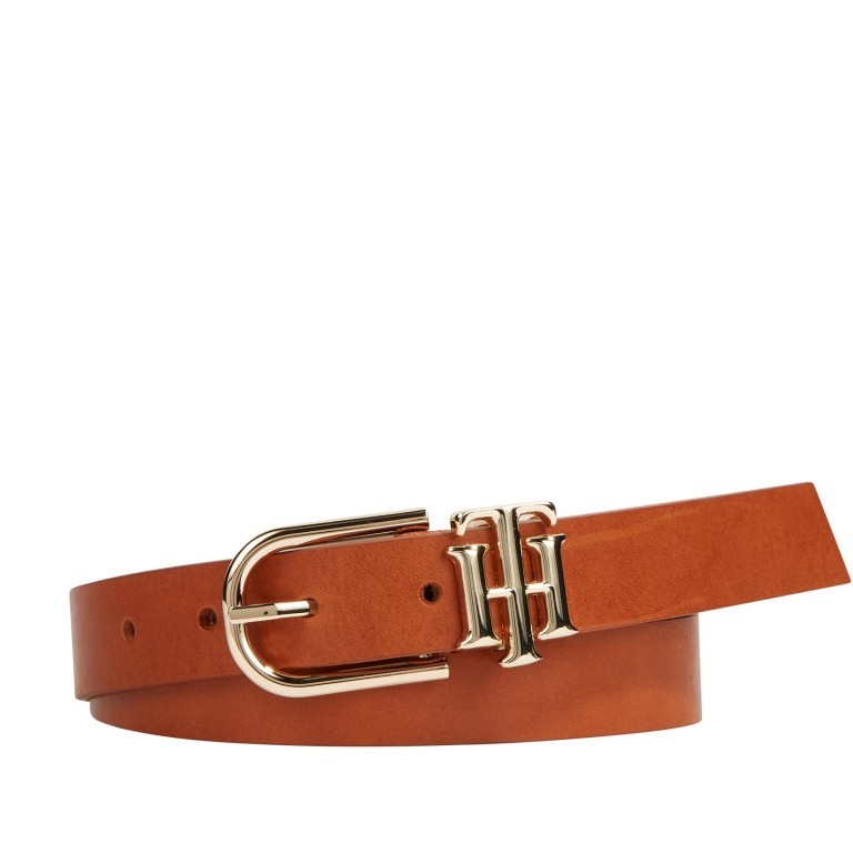 Gürtel Lux Logo Belt Bundweite 90 CM Cognac, Farbe: cognac, Marke: Tommy Hilfiger, EAN: 8720113707833, Bild 1 von 1