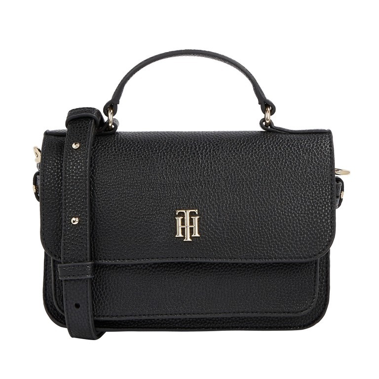 Umhängetasche Soft Crossover Bag Black, Farbe: schwarz, Marke: Tommy Hilfiger, EAN: 8720113710833, Abmessungen in cm: 22.5x15.3x7.5, Bild 1 von 3