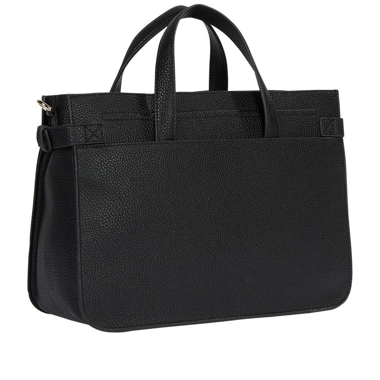 Handtasche Soft Satchel Black, Farbe: schwarz, Marke: Tommy Hilfiger, EAN: 8720113712370, Abmessungen in cm: 32x23x13, Bild 2 von 2