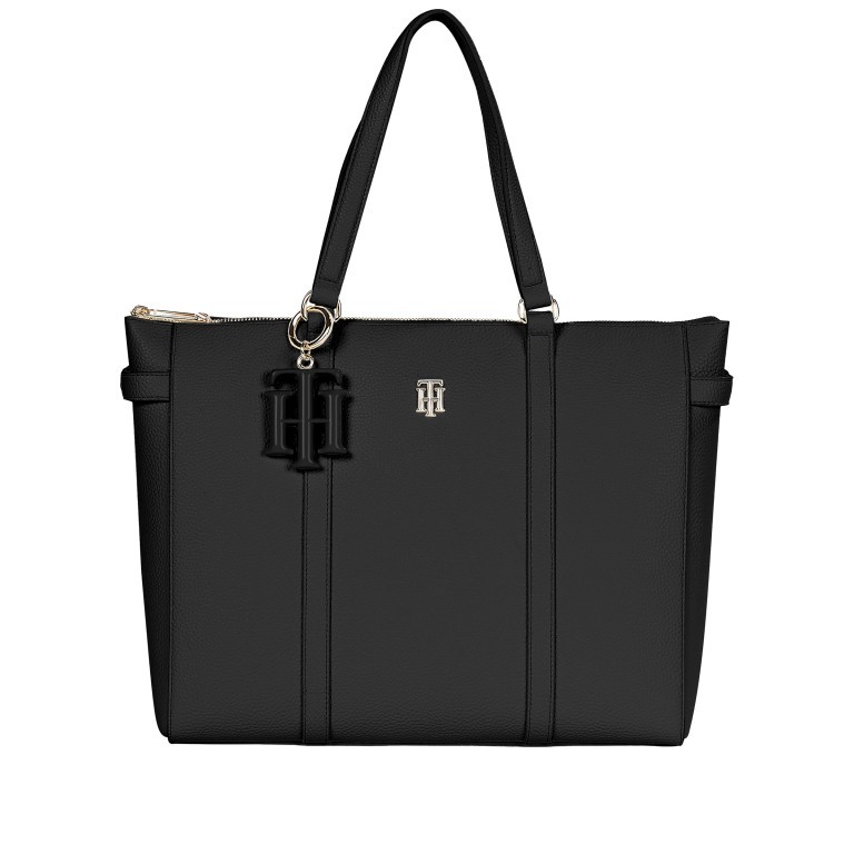 Shopper Soft Tote Black, Farbe: schwarz, Marke: Tommy Hilfiger, EAN: 8720113709608, Abmessungen in cm: 43.5x29.5x12, Bild 1 von 2