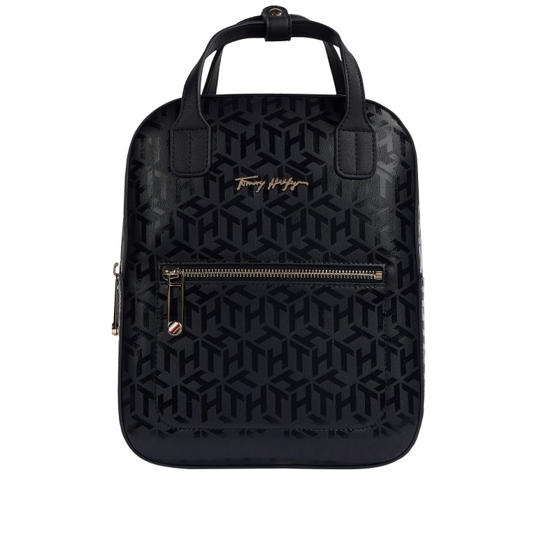 Rucksack Iconic Monogram Backpack Desert Sky Mono, Farbe: blau/petrol, Marke: Tommy Hilfiger, EAN: 8720113705839, Abmessungen in cm: 22.5x29x9, Bild 1 von 2