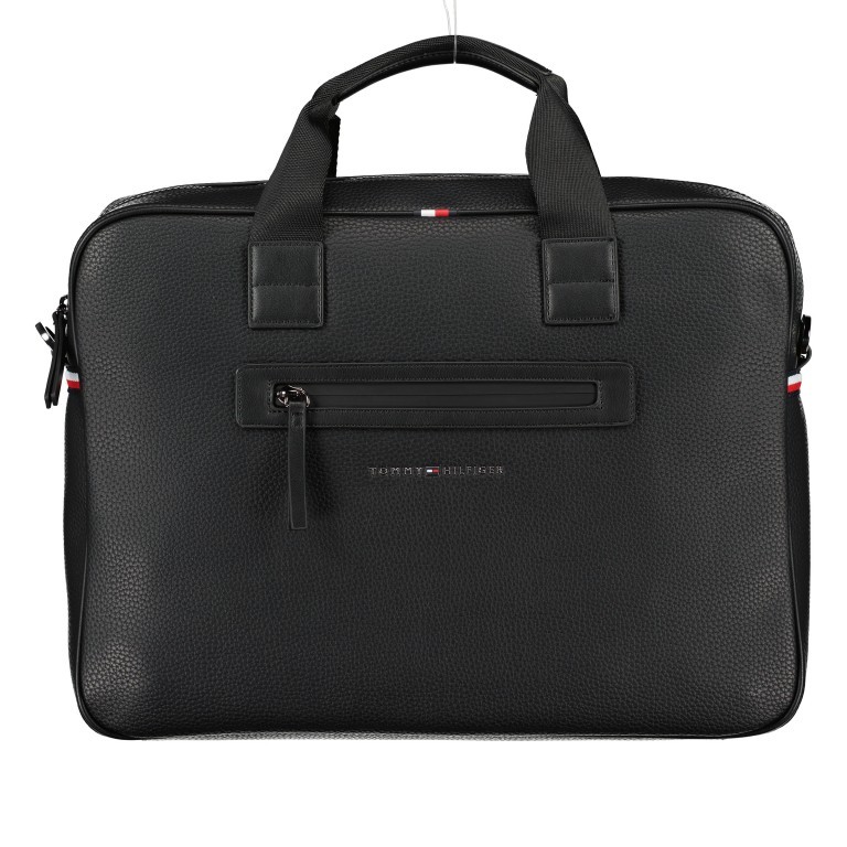 Aktentasche Essential Computer Bag mit Laptopfach 15 Zoll Black, Farbe: schwarz, Marke: Tommy Hilfiger, EAN: 8720113724151, Abmessungen in cm: 40x29x9, Bild 1 von 9