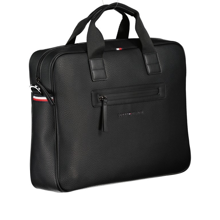 Aktentasche Essential Computer Bag mit Laptopfach 15 Zoll Black, Farbe: schwarz, Marke: Tommy Hilfiger, EAN: 8720113724151, Abmessungen in cm: 40x29x9, Bild 2 von 9