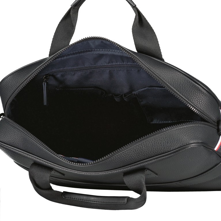 Aktentasche Essential Computer Bag mit Laptopfach 15 Zoll Black, Farbe: schwarz, Marke: Tommy Hilfiger, EAN: 8720113724151, Abmessungen in cm: 40x29x9, Bild 8 von 9