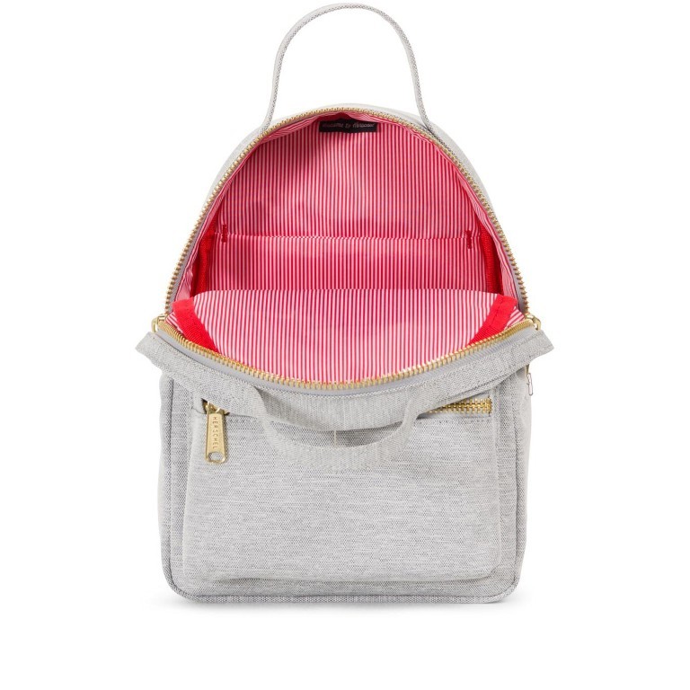 Rucksack Nova Mini Volumen 9 Liter Light Grey Crosshatch, Farbe: grau, Marke: Herschel, EAN: 0828432209880, Abmessungen in cm: 20x28x12, Bild 6 von 6