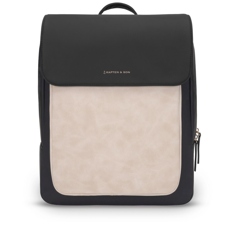 Rucksack Tromso Cream Black, Farbe: beige, Marke: Kapten & Son, EAN: 4251145250218, Abmessungen in cm: 29x36x12, Bild 1 von 7