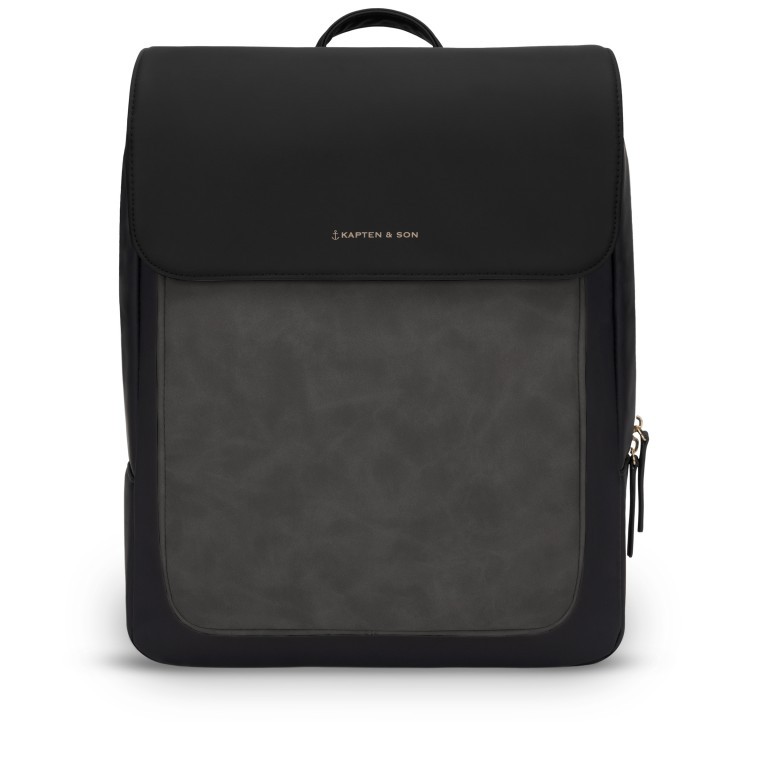 Rucksack Tromso Allblack, Farbe: schwarz, Marke: Kapten & Son, EAN: 4251145250201, Abmessungen in cm: 29x36x12, Bild 1 von 7