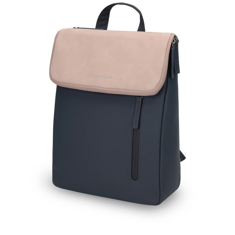 Rucksack Vallen Navy Blush, Farbe: blau/petrol, Marke: Kapten & Son, EAN: 4251145250263, Abmessungen in cm: 25x33.5x6, Bild 2 von 8