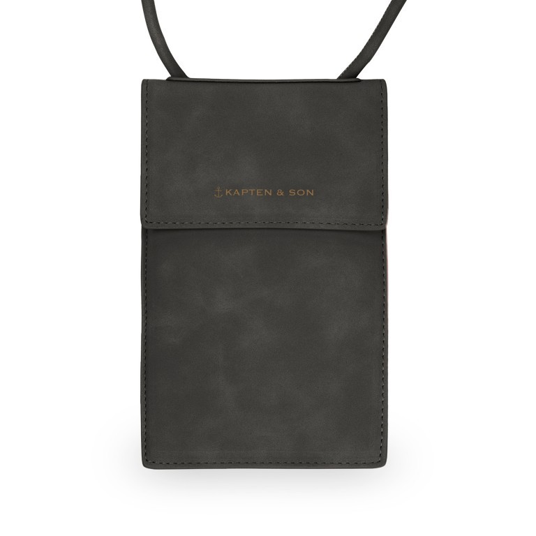 Umhängetasche Vanso All Black, Farbe: schwarz, Marke: Kapten & Son, EAN: 4251145250300, Abmessungen in cm: 12x18.5x2, Bild 1 von 7