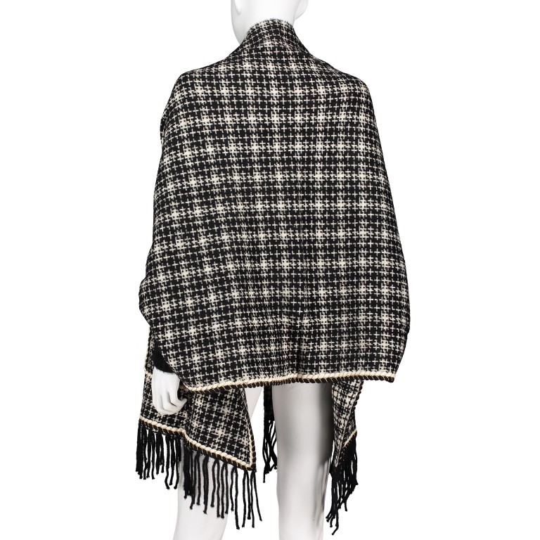 Poncho Größe ONE-SIZE Schwarz, Farbe: schwarz, Marke: Hausfelder Manufaktur, EAN: 4065646001664, Bild 2 von 5