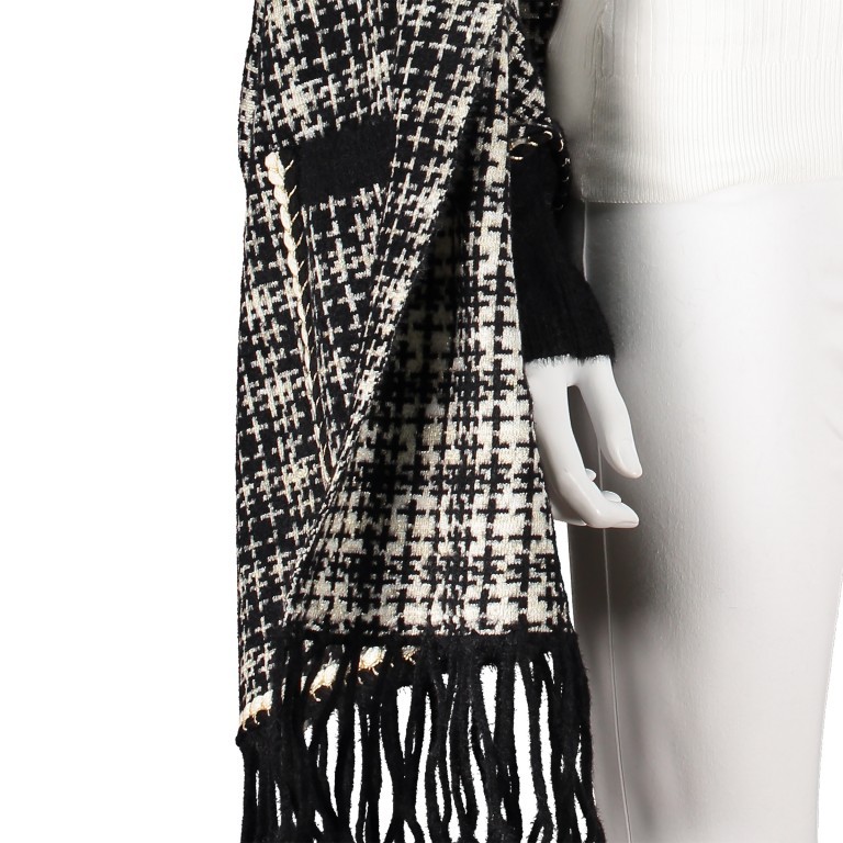 Poncho Größe ONE-SIZE Schwarz, Farbe: schwarz, Marke: Hausfelder Manufaktur, EAN: 4065646001664, Bild 5 von 5