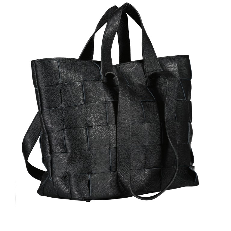 Tasche Schwarz, Farbe: schwarz, Marke: Hausfelder Manufaktur, EAN: 4065646004085, Abmessungen in cm: 31x30x14, Bild 2 von 7