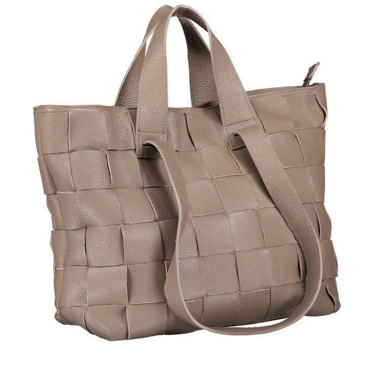 Tasche Taupe, Farbe: taupe/khaki, Marke: Hausfelder Manufaktur, EAN: 4065646004092, Abmessungen in cm: 31x30x14, Bild 2 von 7