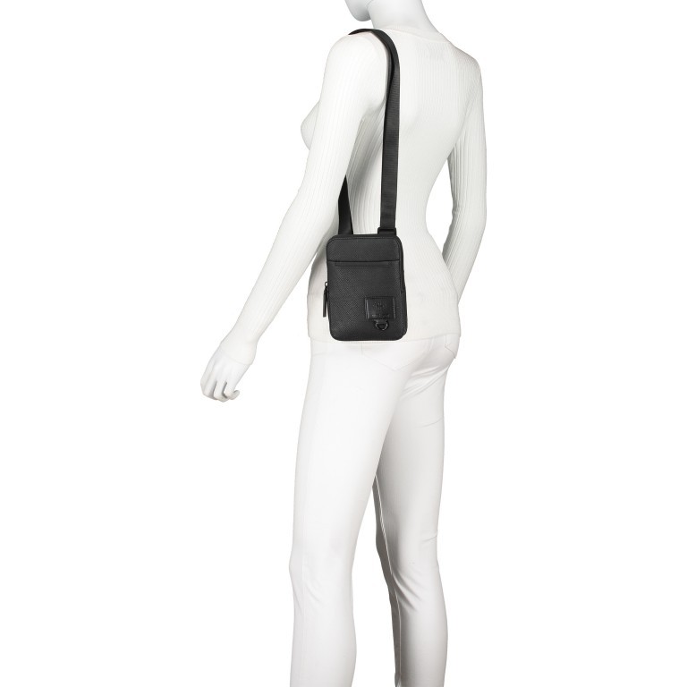 Umhängetasche Blackhorse Shoulderbag XSVZ Black, Farbe: schwarz, Marke: Strellson, EAN: 4053533851478, Abmessungen in cm: 13x18x1.5, Bild 4 von 8