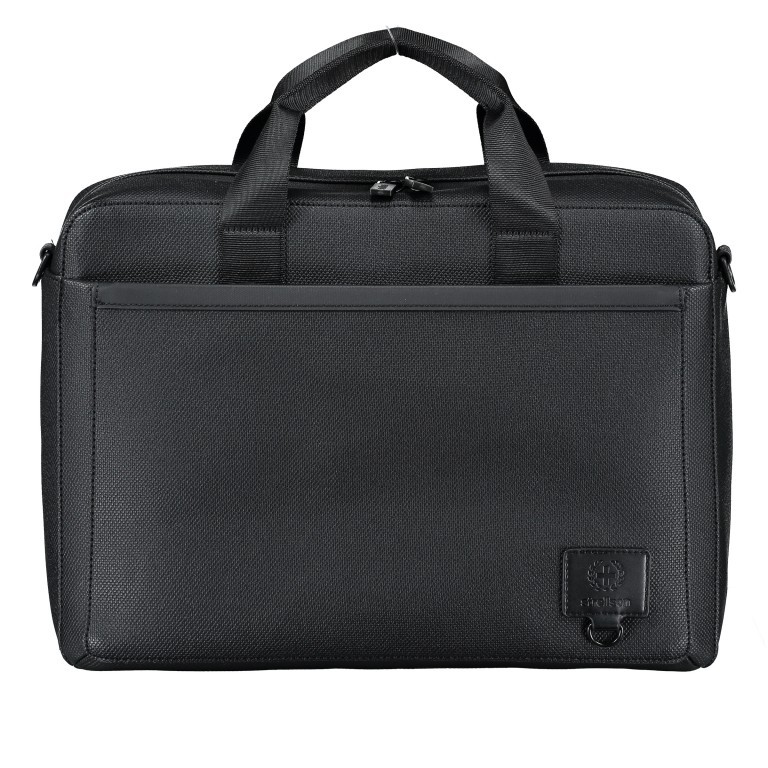 Aktentasche Blackhorse Briefbag MHZ Black, Farbe: schwarz, Marke: Strellson, EAN: 4053533851416, Abmessungen in cm: 38x28x12, Bild 1 von 10