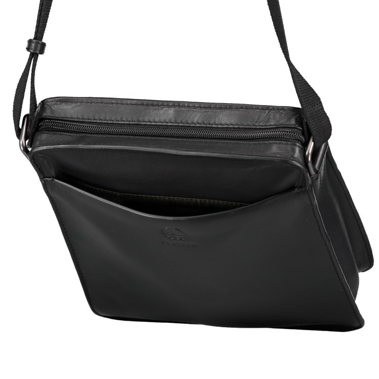 Umhängetasche Bakerloo Shoulderbag XSVZ Black, Farbe: schwarz, Marke: Strellson, EAN: 4053533851553, Abmessungen in cm: 22x25x4.5, Bild 7 von 8