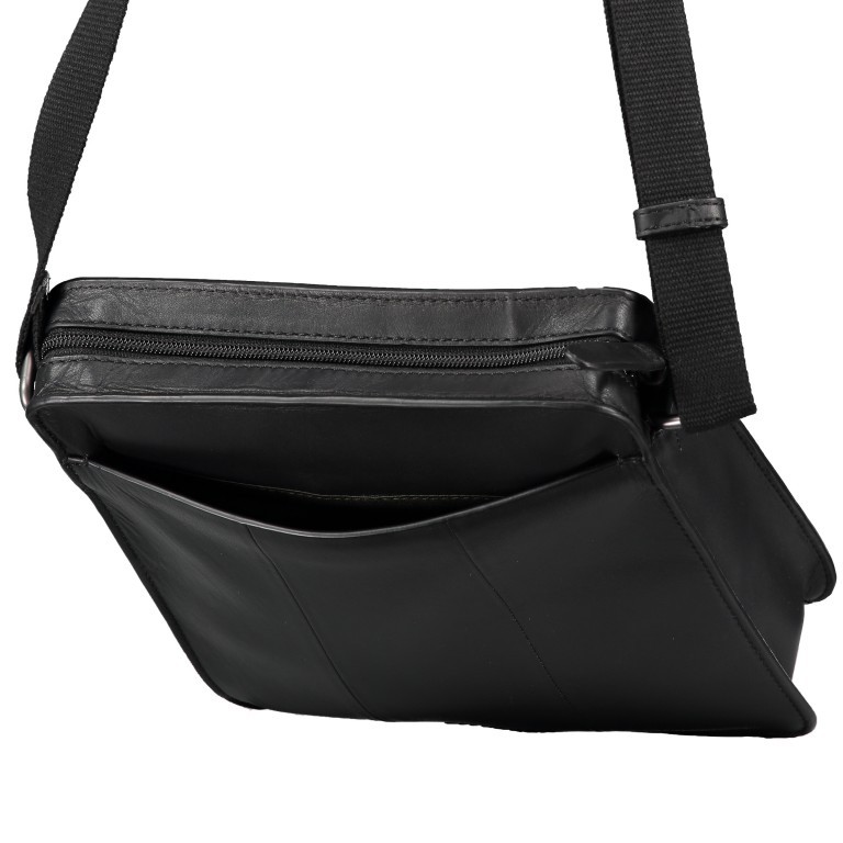 Umhängetasche Bakerloo Shoulderbag XSVZ Black, Farbe: schwarz, Marke: Strellson, EAN: 4053533851553, Abmessungen in cm: 22x25x4.5, Bild 8 von 8