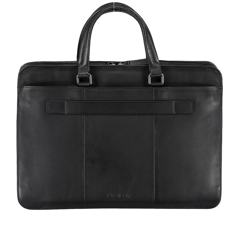 Aktentasche Bakerloo Briefbag SHZ Black, Farbe: schwarz, Marke: Strellson, EAN: 4053533851515, Abmessungen in cm: 39x28x8, Bild 3 von 10