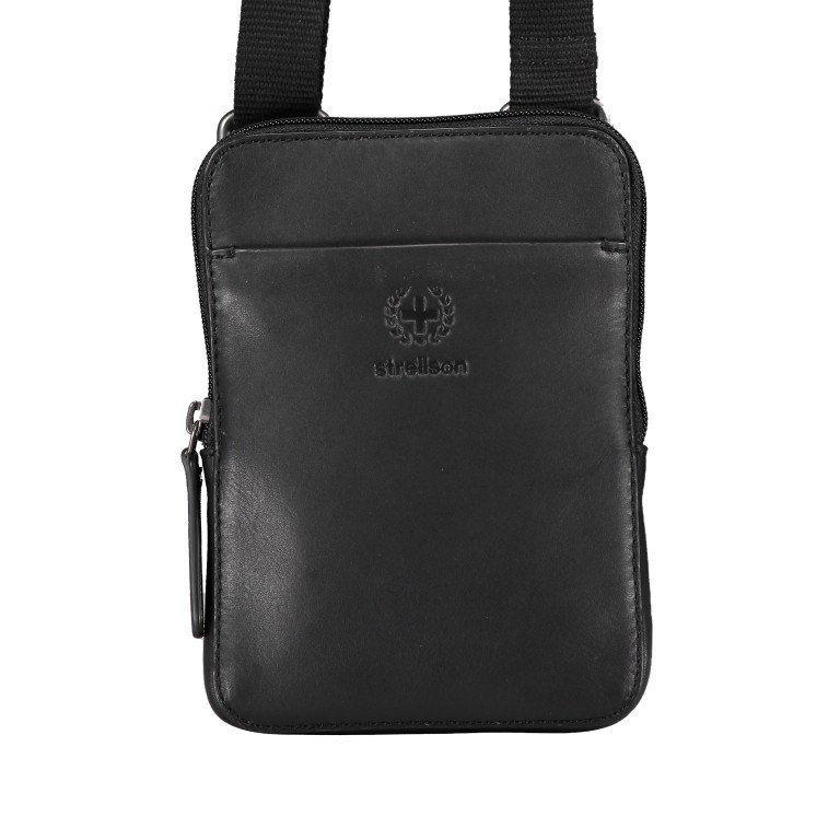 Umhängetasche Bakerloo Shoulderbag XSVZ1 Black, Farbe: schwarz, Marke: Strellson, EAN: 4053533851560, Abmessungen in cm: 13x18x2, Bild 1 von 6