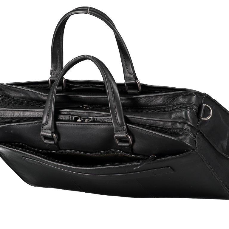 Aktentasche Bakerloo Briefbag MHZ Black, Farbe: schwarz, Marke: Strellson, EAN: 4053533851522, Abmessungen in cm: 39x28x13, Bild 11 von 11