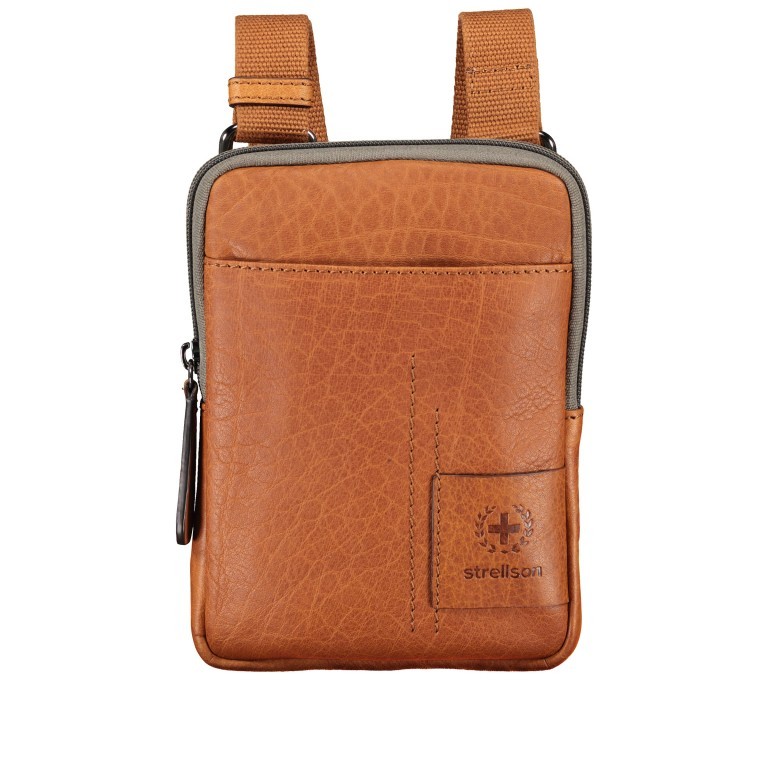 Umhängetasche Hyde Park Shoulderbag XSVZ1 Cognac, Farbe: cognac, Marke: Strellson, EAN: 4053533807864, Abmessungen in cm: 13x18x2, Bild 1 von 7