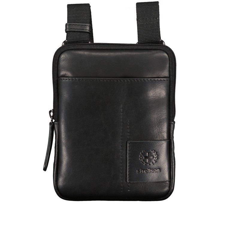 Umhängetasche Hyde Park Shoulderbag XSVZ1 Black, Farbe: schwarz, Marke: Strellson, EAN: 4053533807871, Abmessungen in cm: 13x18x2, Bild 1 von 7