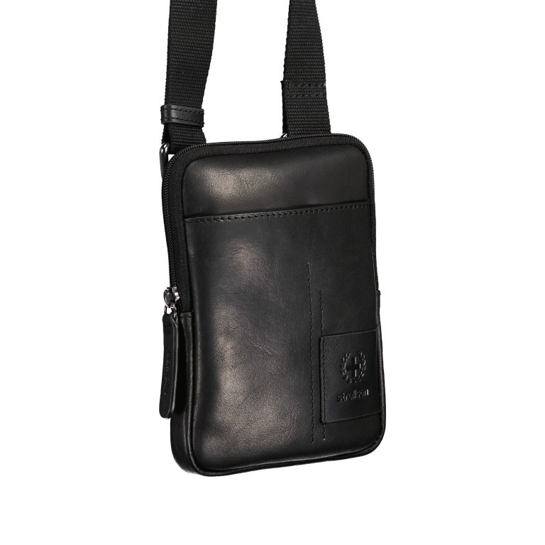 Umhängetasche Hyde Park Shoulderbag XSVZ1 Black, Farbe: schwarz, Marke: Strellson, EAN: 4053533807871, Abmessungen in cm: 13x18x2, Bild 2 von 7