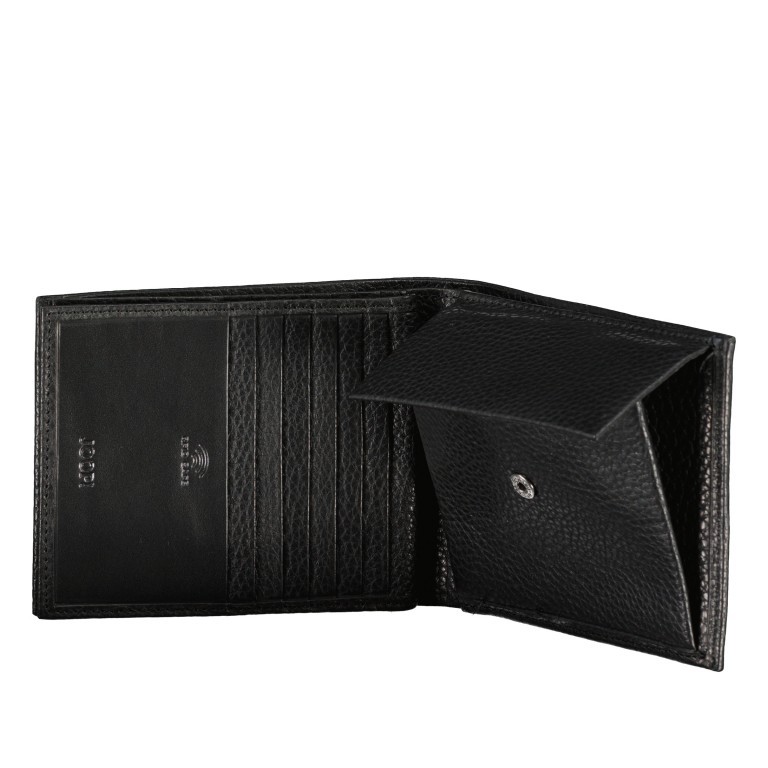 Geldbörse Cardona Minos H14 Black, Farbe: schwarz, Marke: Joop!, EAN: 4053533568956, Abmessungen in cm: 12x9.5x2, Bild 3 von 4