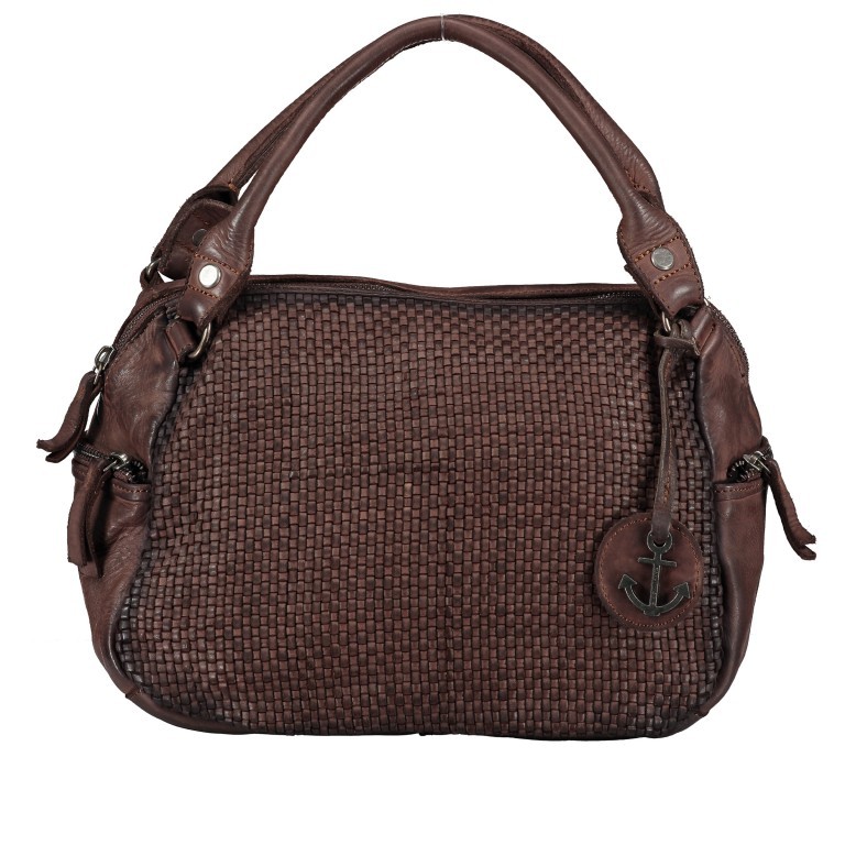 Handtasche Soft-Weaving Julia B3.0072 Chocolate Brown, Farbe: braun, Marke: Harbour 2nd, EAN: 4046478047921, Abmessungen in cm: 28x22x13.5, Bild 1 von 10