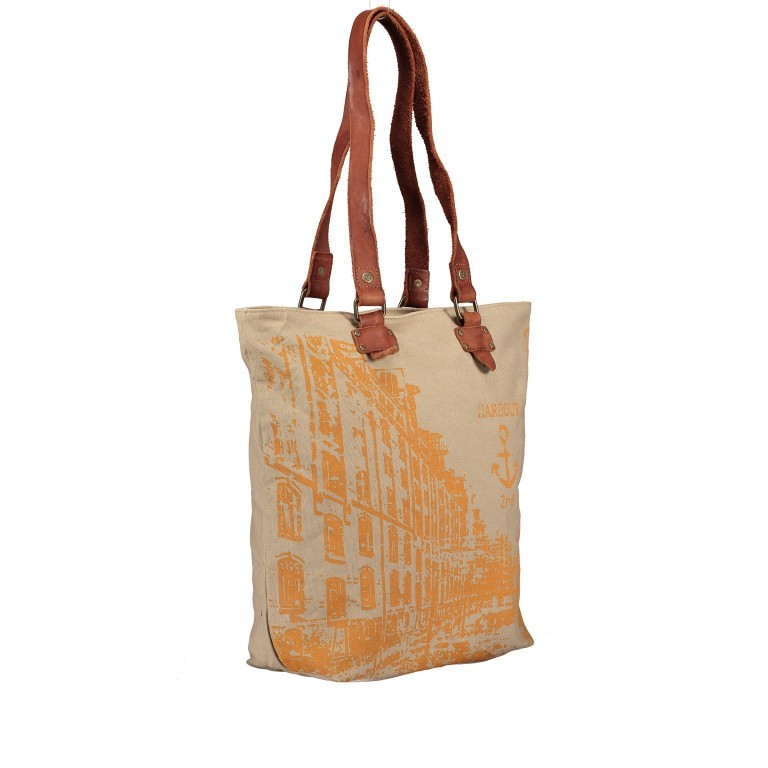 Shopper Canvas Annen B3.0437 Oriental Mustard, Farbe: gelb, Marke: Harbour 2nd, EAN: 4046478050136, Abmessungen in cm: 30x38x14, Bild 2 von 5