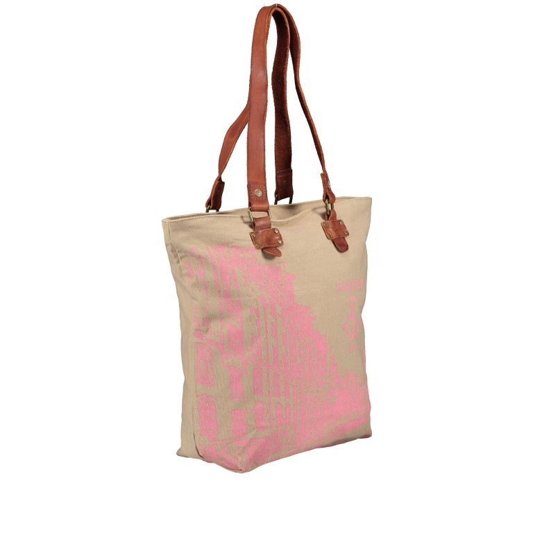 Shopper Canvas Annen B3.0437 Fancy Rose, Farbe: rosa/pink, Marke: Harbour 2nd, EAN: 4046478050143, Abmessungen in cm: 30x38x14, Bild 2 von 5