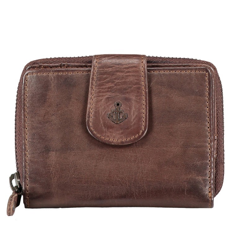 Geldbörse Anchor-Love Isidora B3.1543 Chocolate Brown, Farbe: braun, Marke: Harbour 2nd, EAN: 4046478050990, Abmessungen in cm: 12x9.5x3, Bild 1 von 6