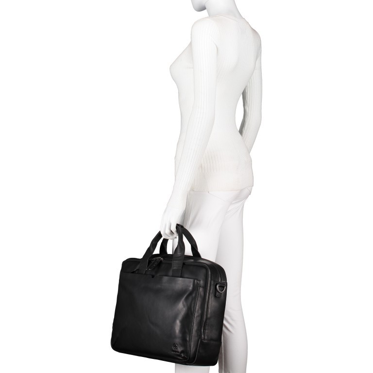 Aktentasche Bondstreet Briefbag MHZ Black, Farbe: schwarz, Marke: Strellson, EAN: 4053533902910, Abmessungen in cm: 40x30x10, Bild 4 von 10