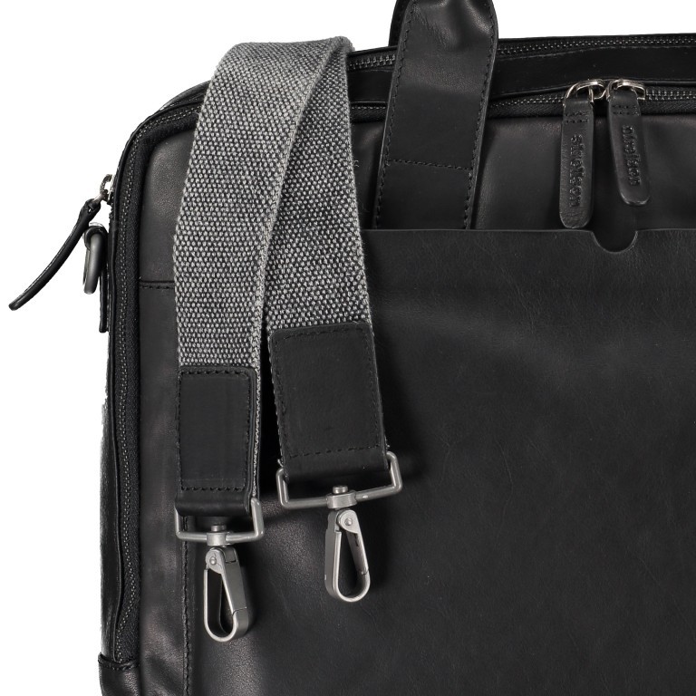 Aktentasche Bondstreet Briefbag MHZ Black, Farbe: schwarz, Marke: Strellson, EAN: 4053533902910, Abmessungen in cm: 40x30x10, Bild 9 von 10