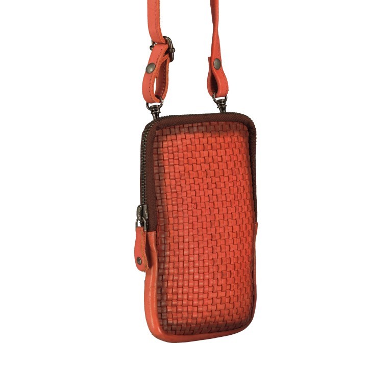 Handytasche Soft-Weaving Edith B3.2323 mit Schulterriemen Sparkling Lava, Farbe: orange, Marke: Harbour 2nd, EAN: 4046478050440, Abmessungen in cm: 10x16.3x1.5, Bild 2 von 7