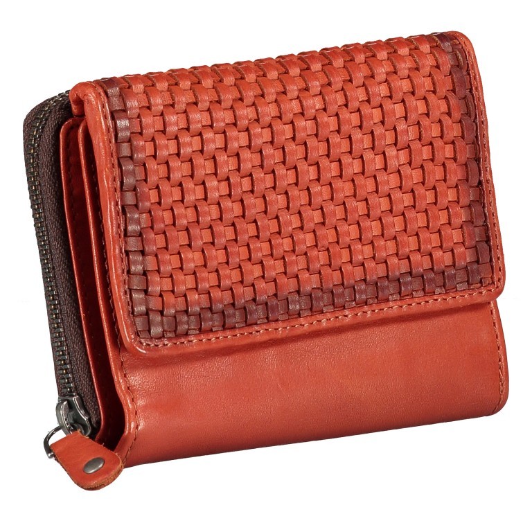 Geldbörse Soft-Weaving Lou B3.2090 Sparkling Lava, Farbe: orange, Marke: Harbour 2nd, EAN: 4046478050488, Abmessungen in cm: 13.5x10.5x3, Bild 2 von 6