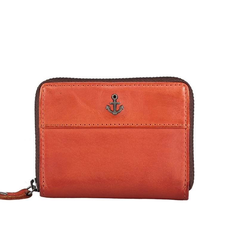 Kartenetui Anchor-Love Cadis B3.0523 mit Reißverschluss Sparkling Lava, Farbe: orange, Marke: Harbour 2nd, EAN: 4046478050938, Abmessungen in cm: 11x8x1.5, Bild 1 von 4
