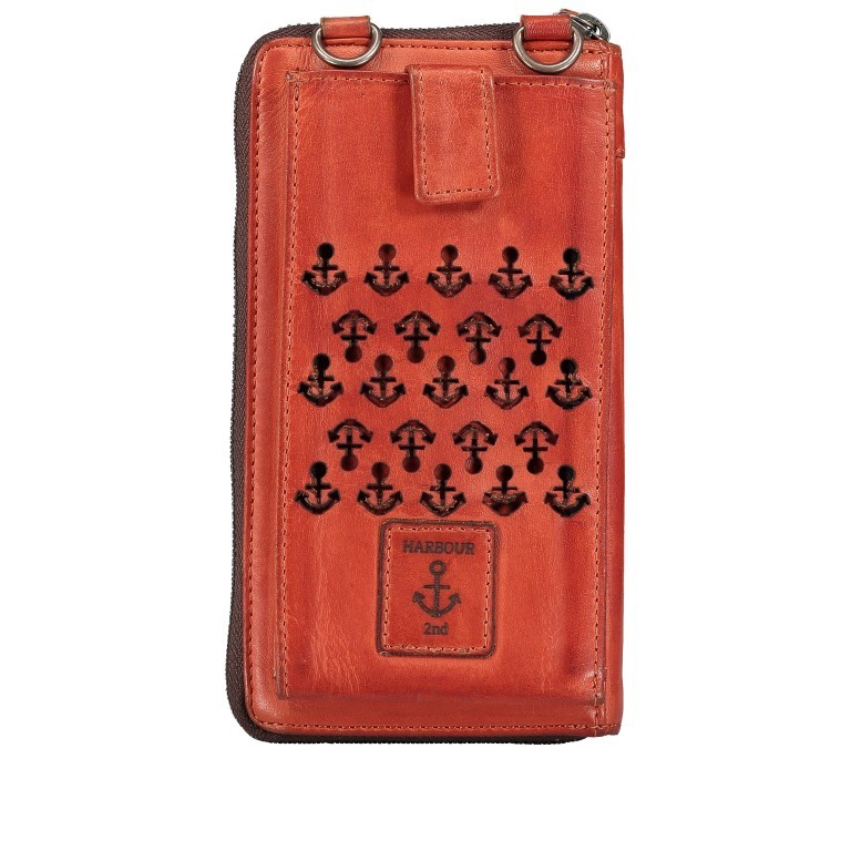 Geldbörse / Handytasche Anchor-Love Lina B3.2262 mit Schulterriemen Sparkling Lava, Farbe: orange, Marke: Harbour 2nd, EAN: 4046478051164, Abmessungen in cm: 11x19.5x2.5, Bild 3 von 8