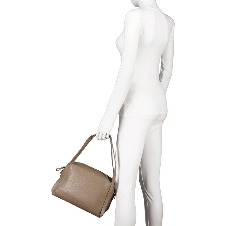 Shopper Taupe, Farbe: taupe/khaki, Marke: Hausfelder Manufaktur, EAN: 4065646004610, Bild 4 von 9