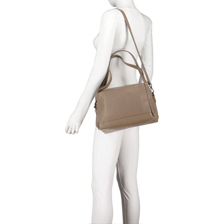 Shopper Taupe, Farbe: taupe/khaki, Marke: Hausfelder Manufaktur, EAN: 4065646004610, Bild 6 von 9