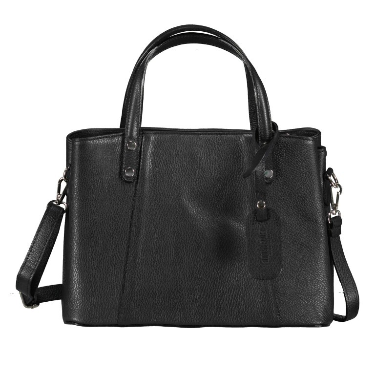 Handtasche Schwarz, Farbe: schwarz, Marke: Hausfelder Manufaktur, EAN: 4065646004641, Bild 1 von 8