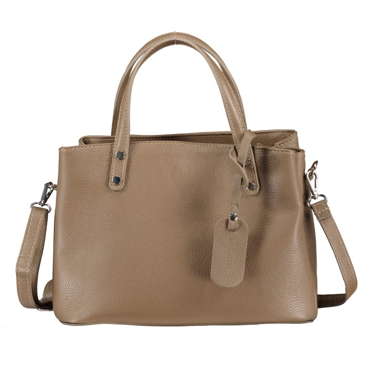 Handtasche Taupe, Farbe: taupe/khaki, Marke: Hausfelder Manufaktur, EAN: 4065646004658, Bild 1 von 8