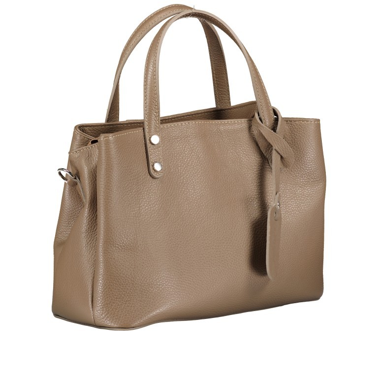 Handtasche Taupe, Farbe: taupe/khaki, Marke: Hausfelder Manufaktur, EAN: 4065646004658, Bild 2 von 8