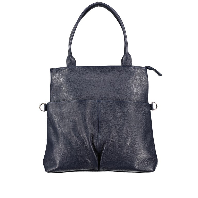 Shopper Dunkelblau, Farbe: blau/petrol, Marke: Hausfelder Manufaktur, EAN: 4065646004726, Bild 1 von 8