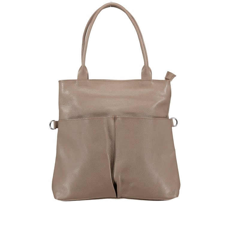 Shopper Taupe, Farbe: taupe/khaki, Marke: Hausfelder Manufaktur, EAN: 4065646004757, Bild 1 von 8