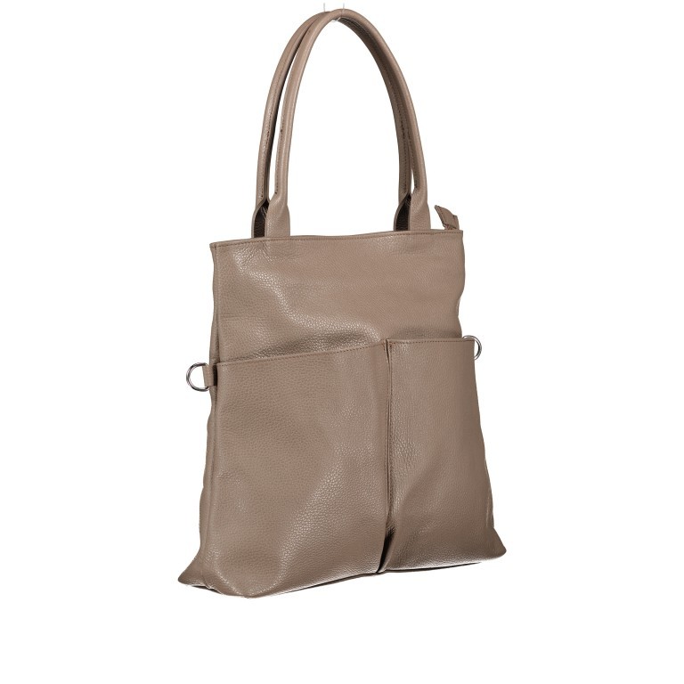 Shopper Taupe, Farbe: taupe/khaki, Marke: Hausfelder Manufaktur, EAN: 4065646004757, Bild 2 von 8
