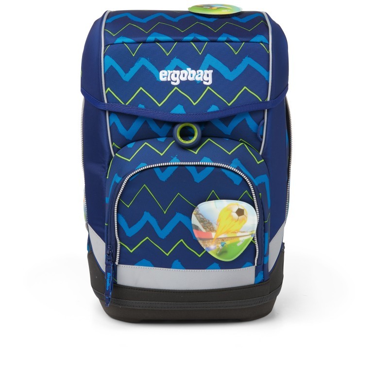 Schulranzen Cubo Set 5-teilig FallrückziehBär, Farbe: blau/petrol, Marke: Ergobag, EAN: 4057081077267, Abmessungen in cm: 25x40x20, Bild 2 von 7