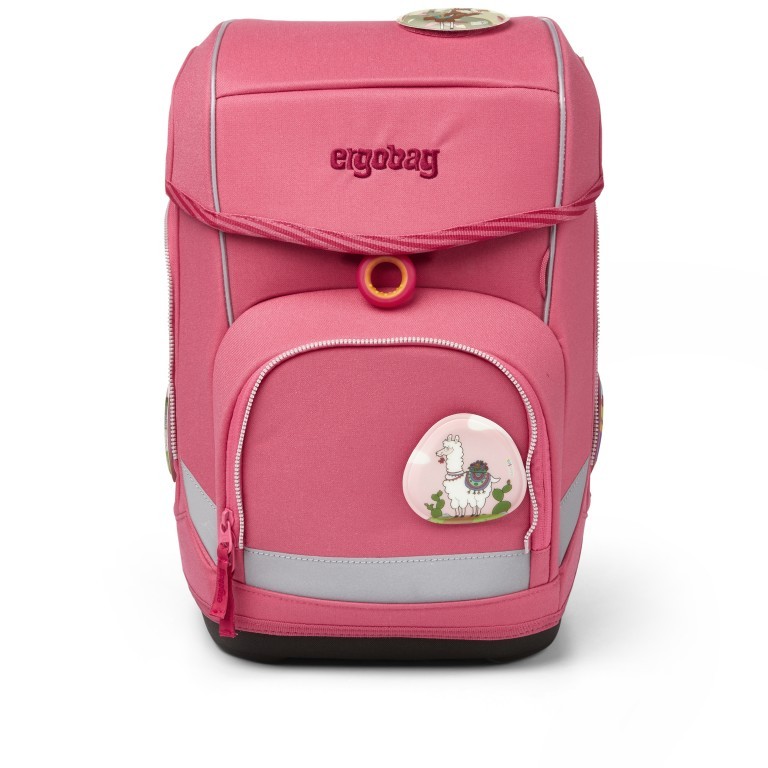 Schulranzen Cubo Eco Hero Edition Set 5-teilig Lamas in Bärjamas, Farbe: rosa/pink, Marke: Ergobag, EAN: 4057081077427, Abmessungen in cm: 25x40x20, Bild 2 von 8
